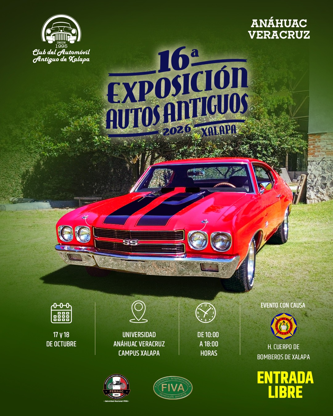16ª Exposición Autos Antiguos 2026 Xalapa
