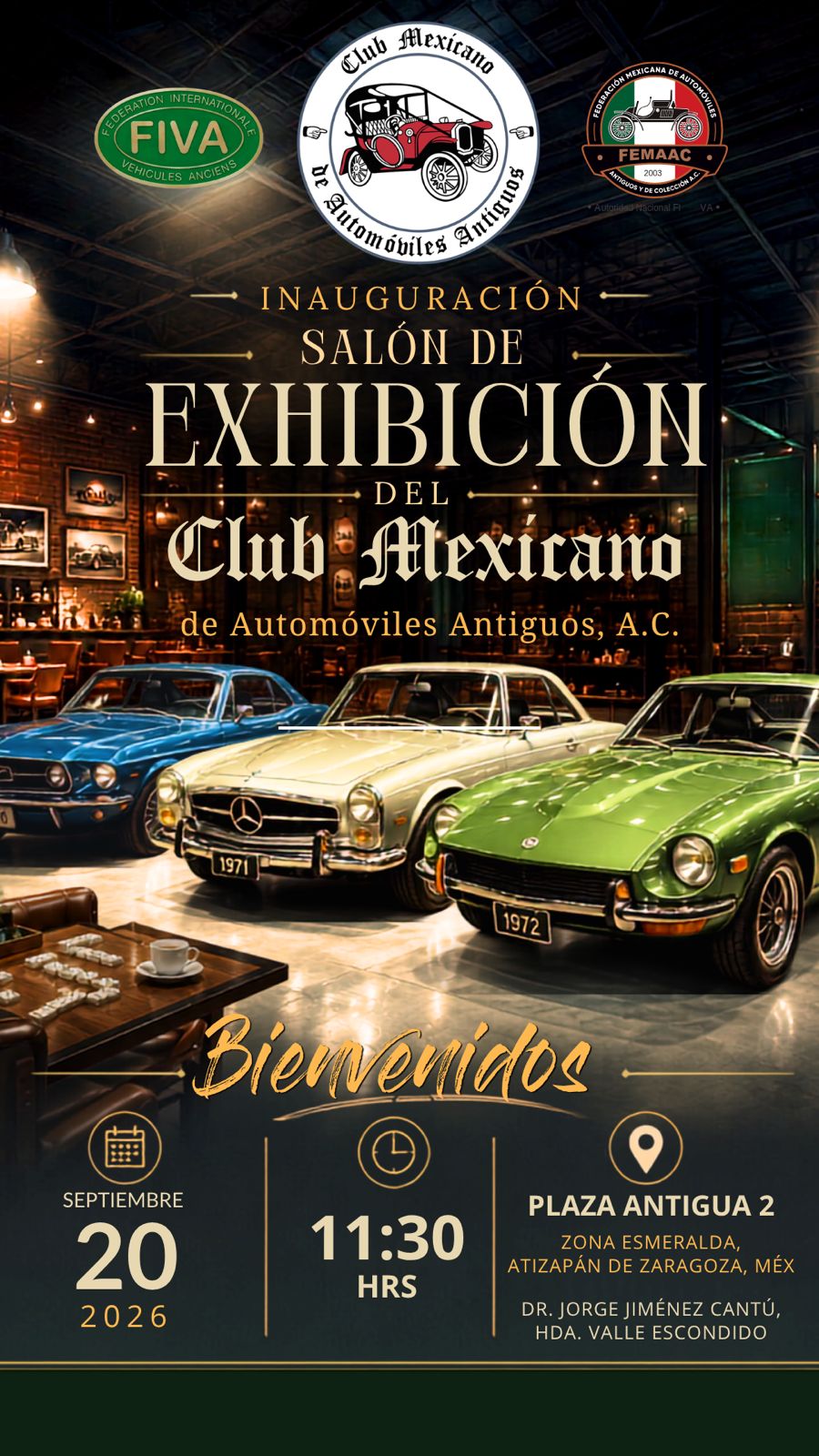 Salón de Exhibición del Club Mexicano de Automóviles Antiguos, A.C.